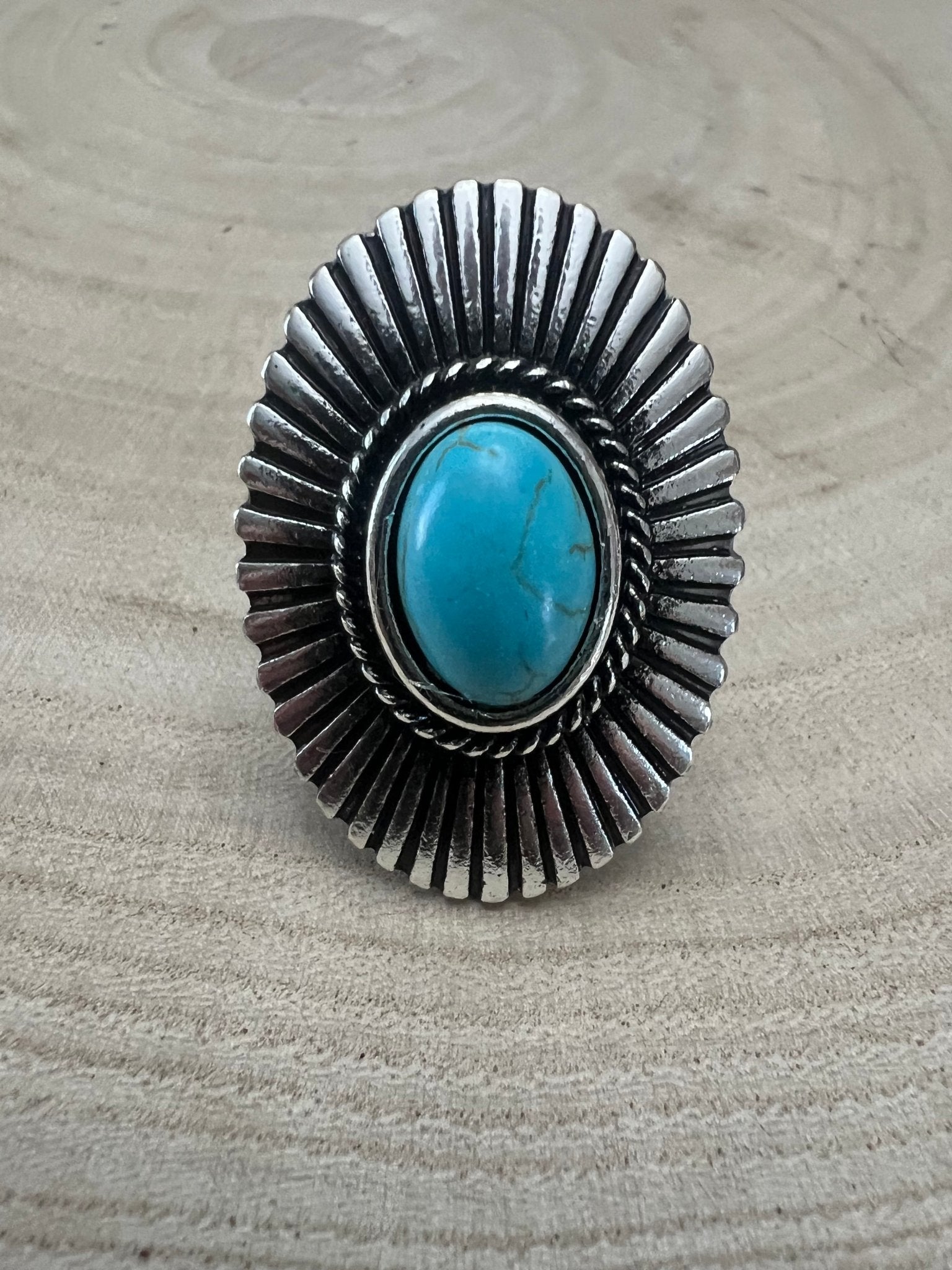 Concho & Turquoise Statement Ring