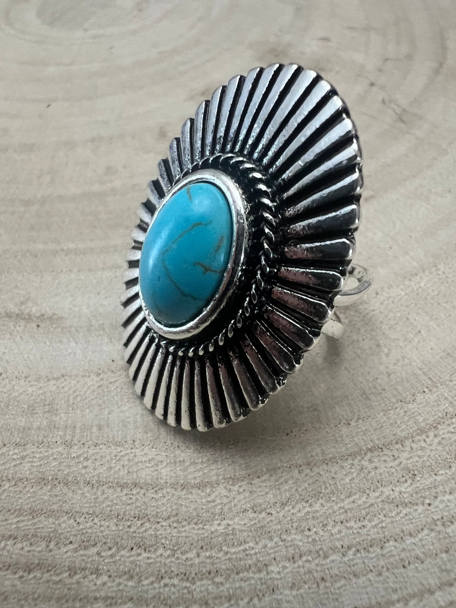 Concho & Turquoise Statement Ring