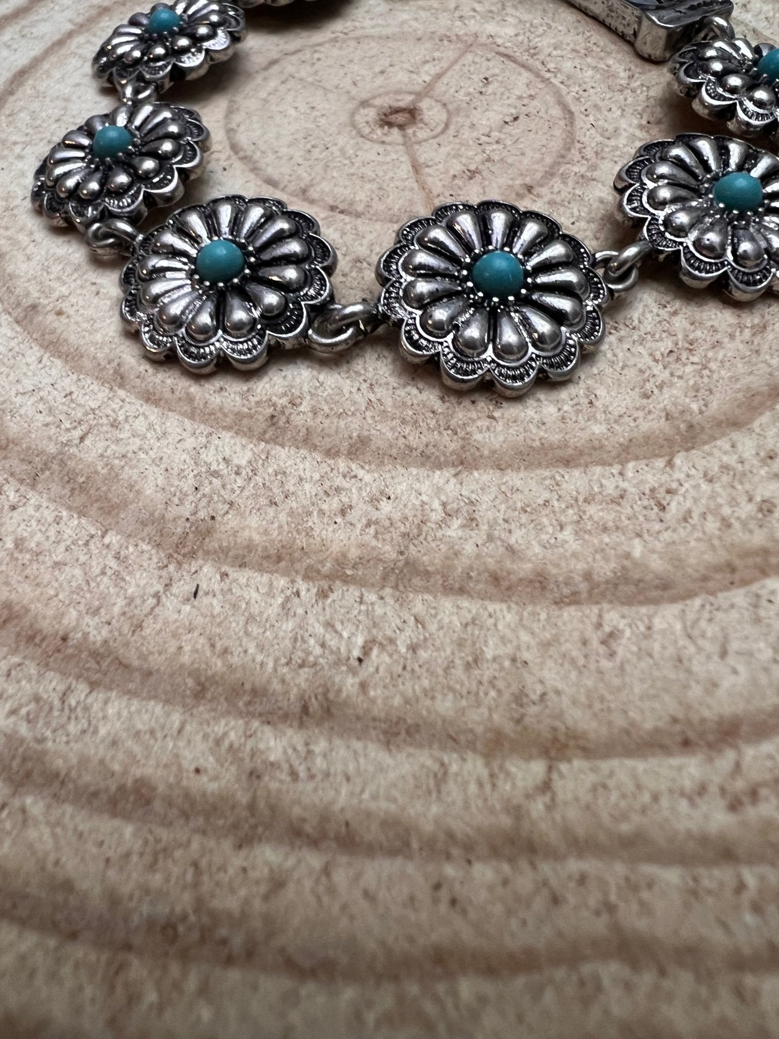 Concho & Turquoise Magnetic Bracelet