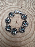 Concho & Turquoise Magnetic Bracelet