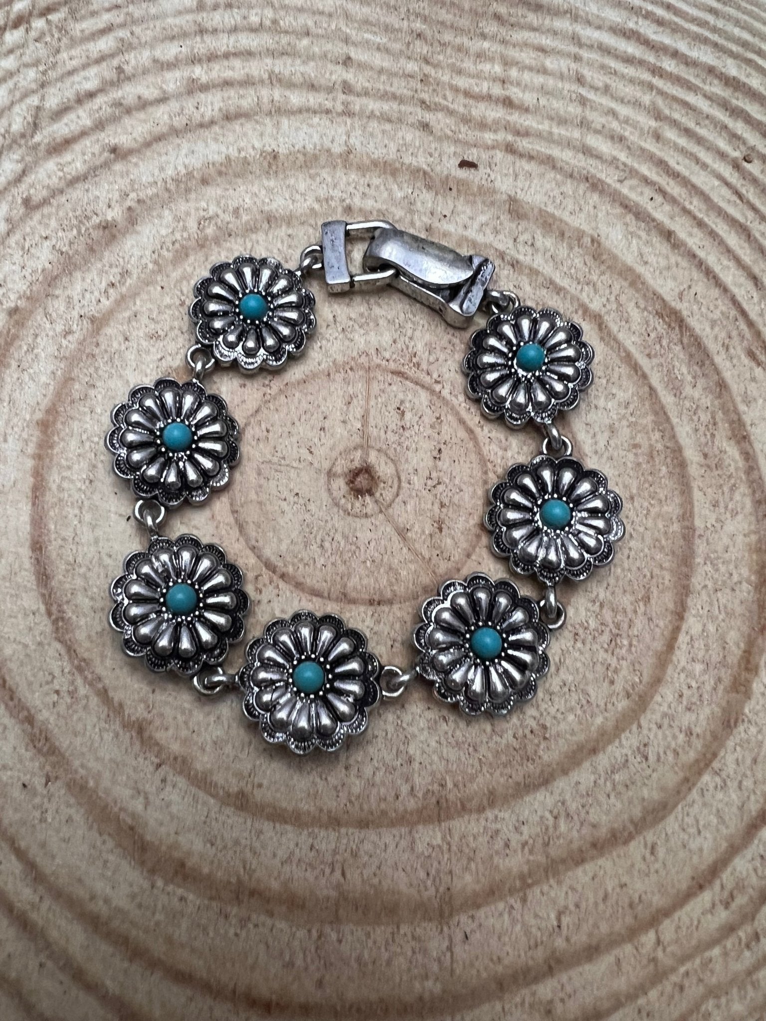 Concho & Turquoise Magnetic Bracelet