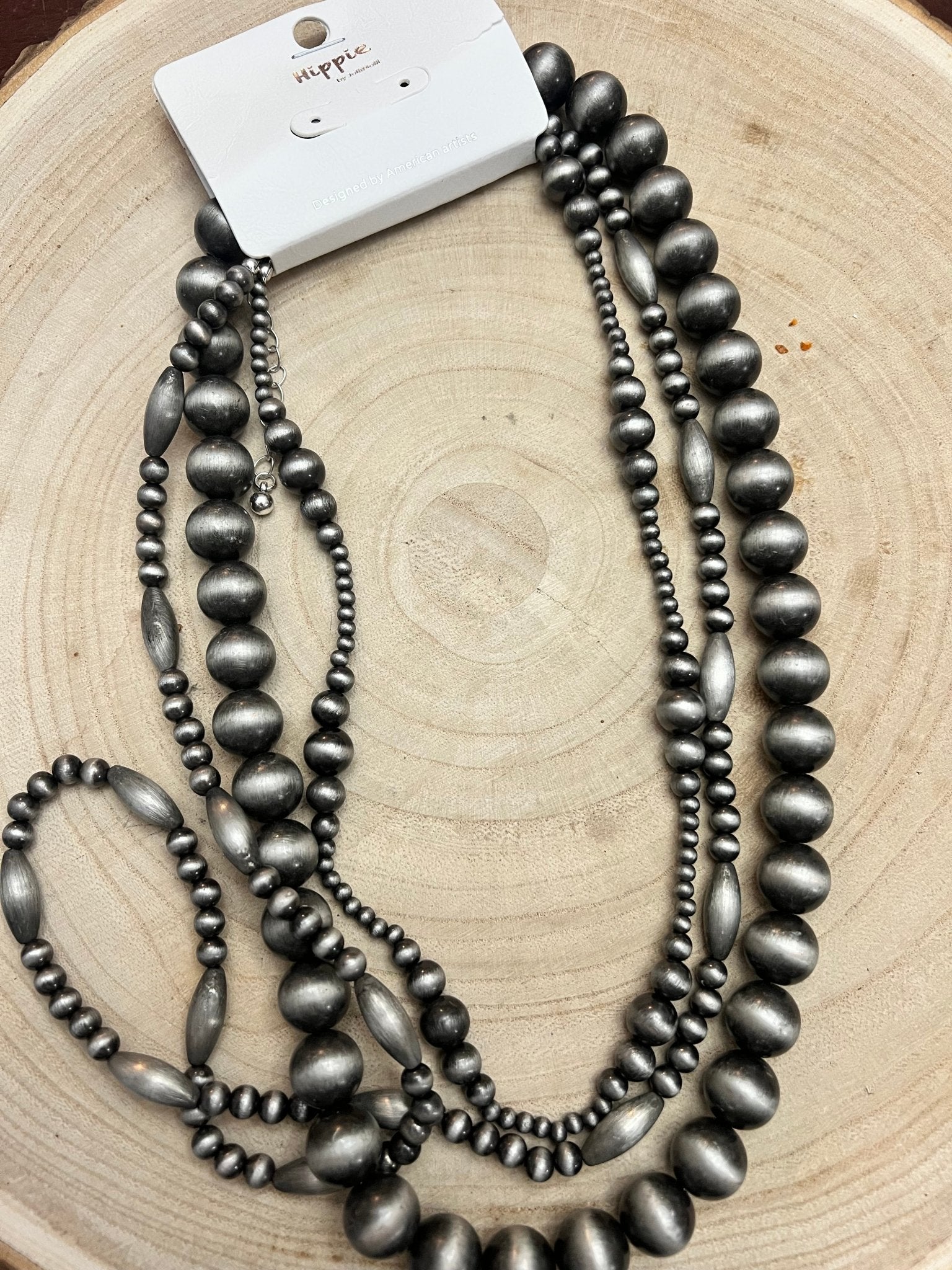 Western Faux Pearl 3-Piece Necklace Set