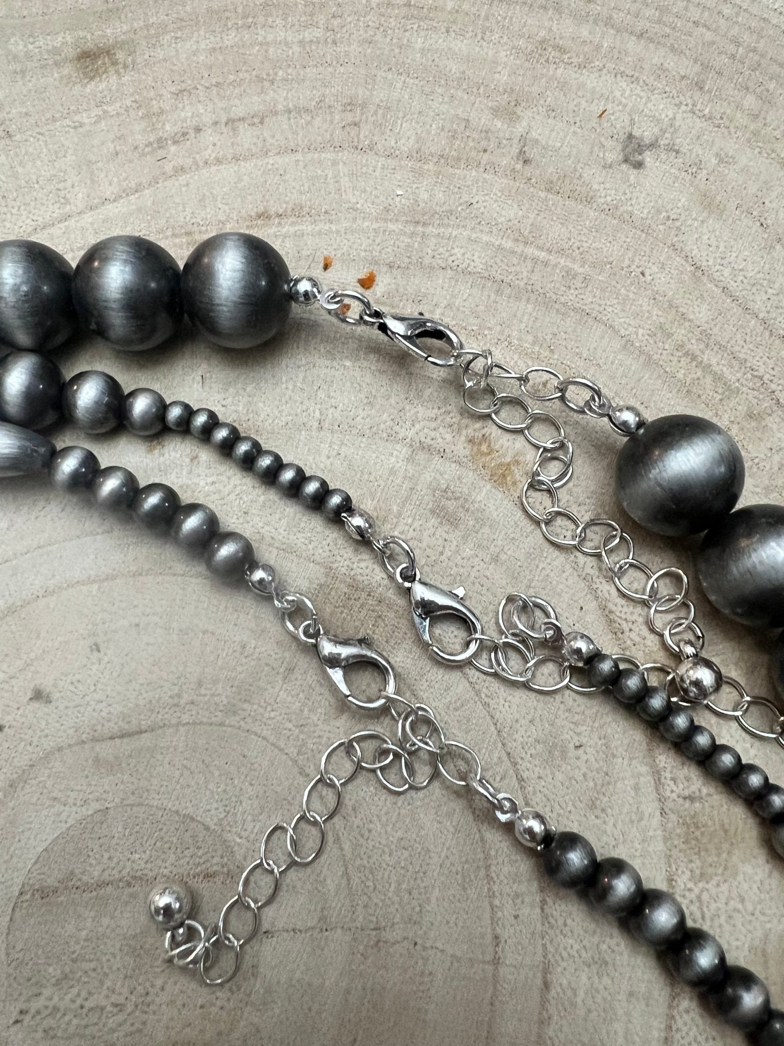 Western Faux Pearl 3-Piece Necklace Set