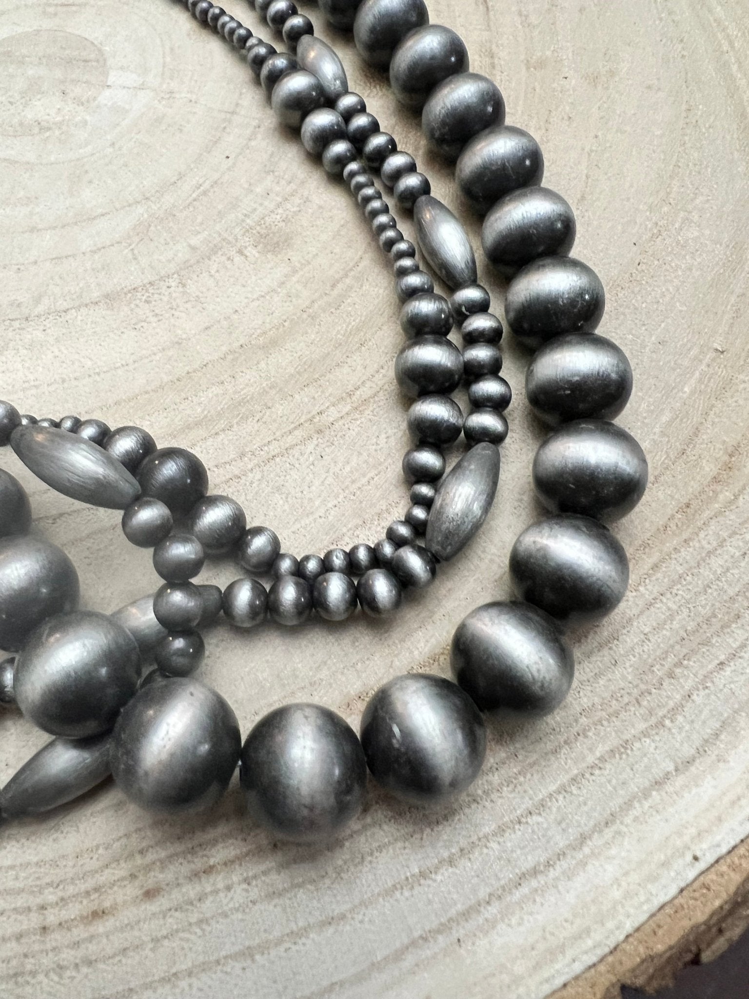Western Faux Pearl 3-Piece Necklace Set