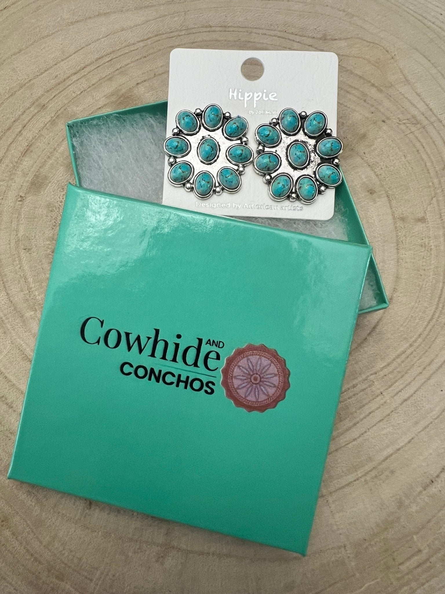 Turquoise Cluster Earrings
