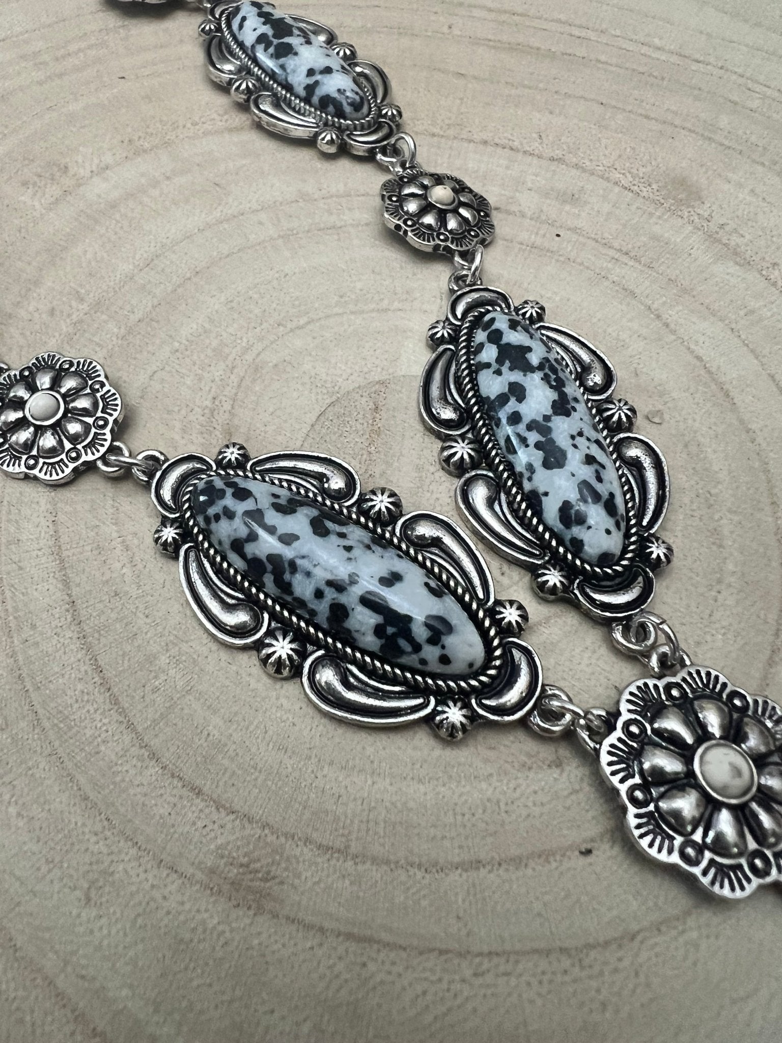 White Buffalo Lariat Necklace
