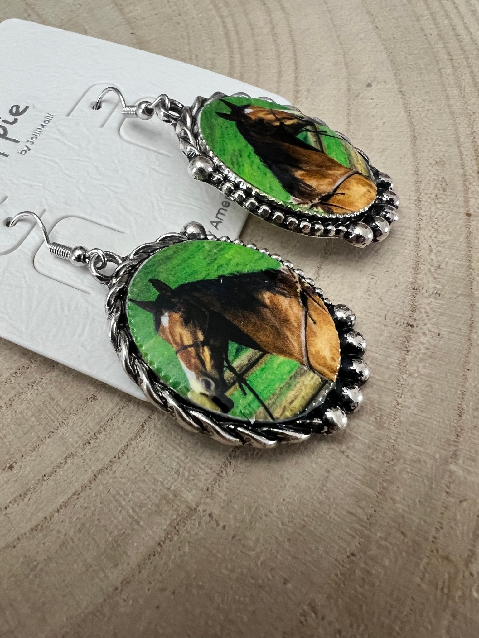 Framed Horse Earrings