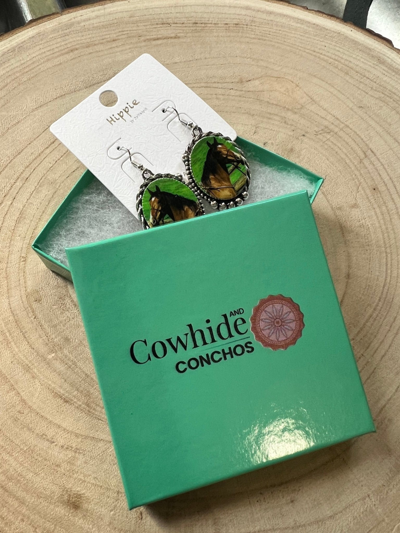 Framed Horse Earrings