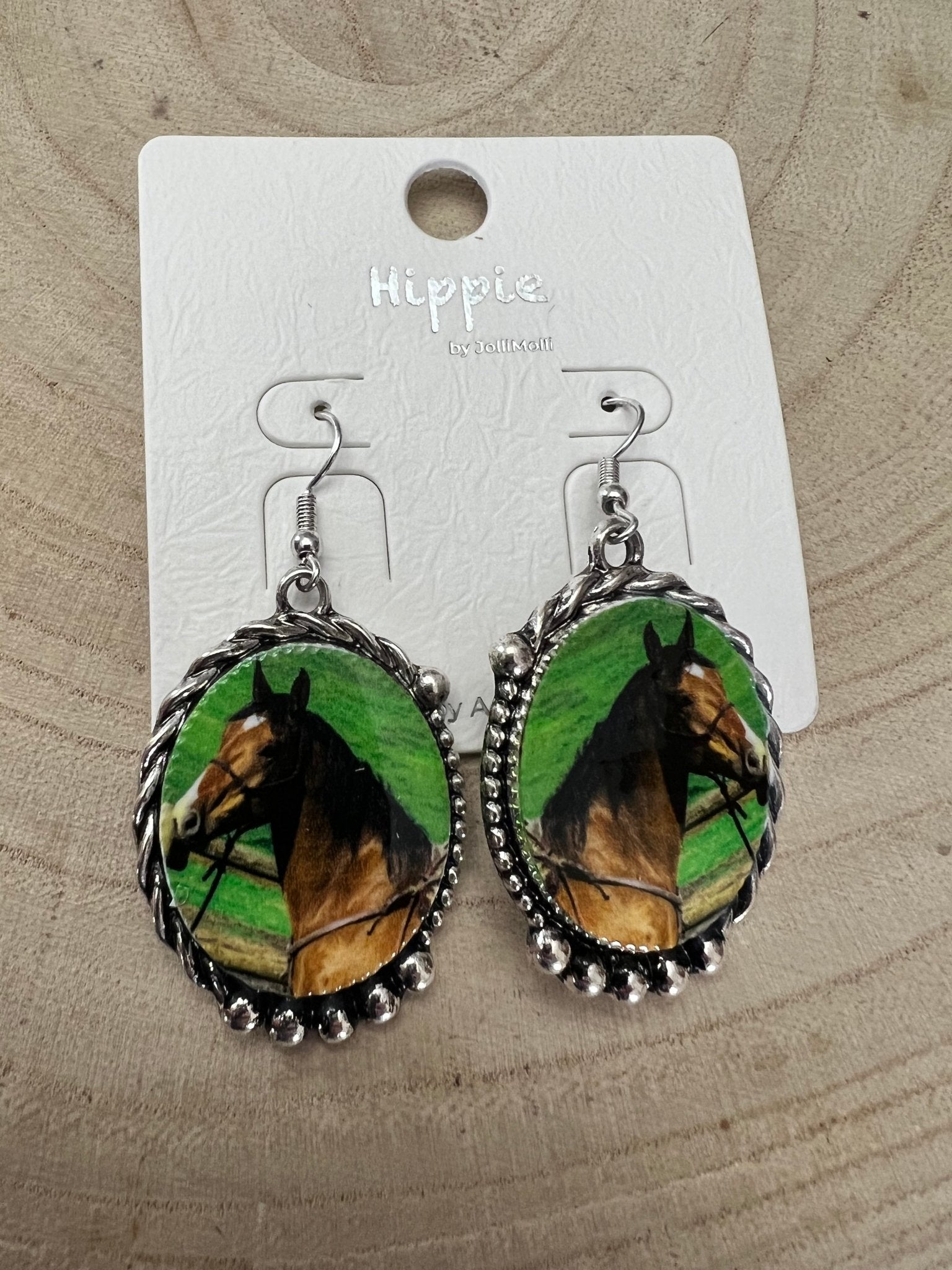 Framed Horse Earrings