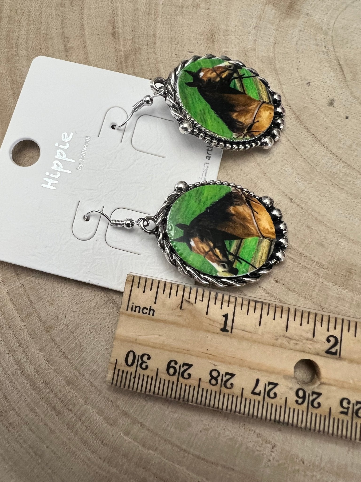 Framed Horse Earrings