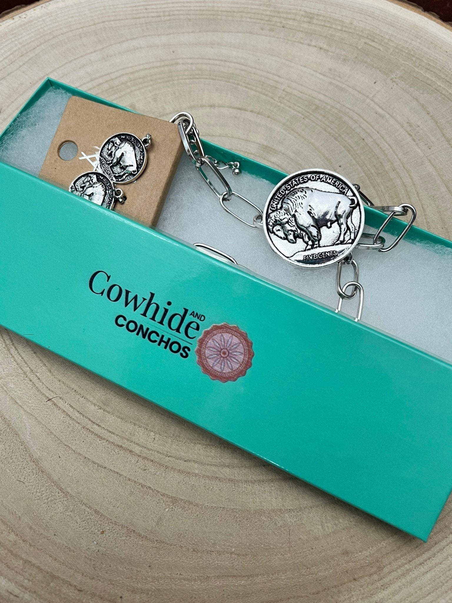 Buffalo Coin Choker & Earring Set