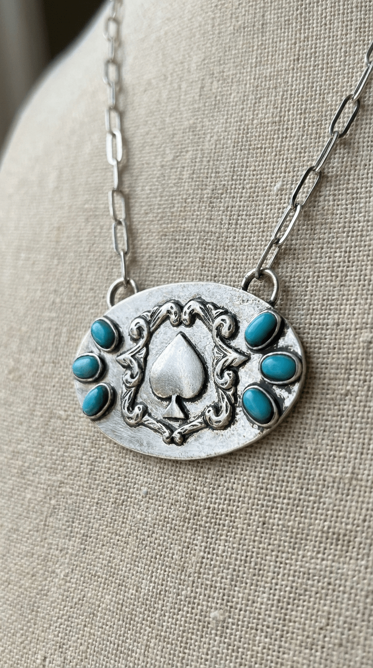 Women's Western Spade Pendant Necklace