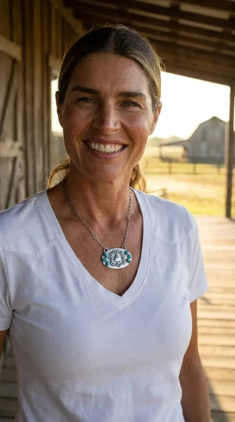 Women's Western Spade Pendant Necklace