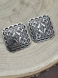 Square Concho Earrings