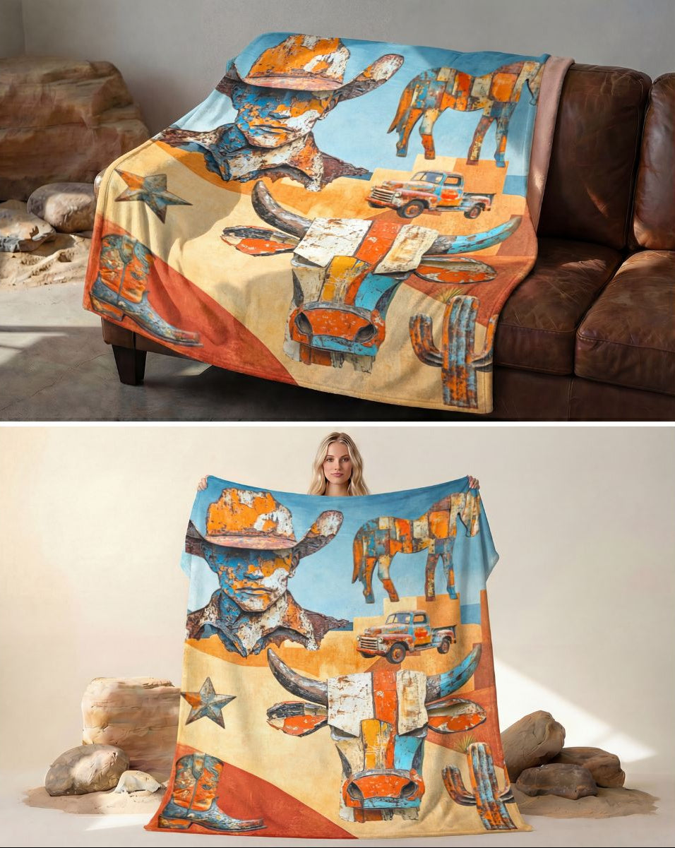 Western Ways Rustic Throw Blanket